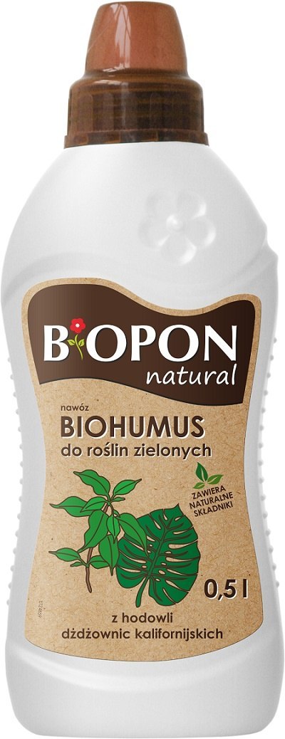BIOPON BIOHUMUS - DO . ROŚLIN ZIELONYCH 0.5L BIOPON BIOHUMUS - DO . ROŚLIN ZIELONYCH 0.5L