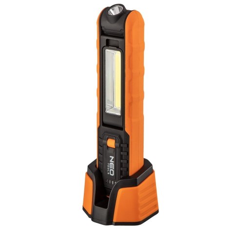 NEO LAMPA WARSZTATOWA AKUMULATOROWA 500 LM COB + LATARKA + BAZA NEO LAMPA WARSZTATOWA AKUMULATOROWA 500 LM COB + LATARKA + BAZA