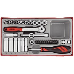 TENG TOOLS ZESTAW KLUCZY NASADOWYCH Z CHWYTEM KWADRATOWYM 1'', 35EL.