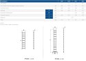 DRABEX DRABINA ALUMINIOWA OPIERALNA+STABILIZATOR 308CM 11 SZCZEBLI