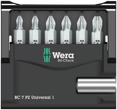 WERA ZESTAW BITÓW BIT-CHECK 7 PZ UNIVERSAL 1, 7 CZĘŚĆ WERA ZESTAW BITÓW BIT-CHECK 7 PZ UNIVERSAL 1, 7 CZĘŚĆ