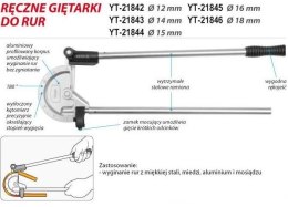 YATO GIĘTARKA DO RUR 18MM