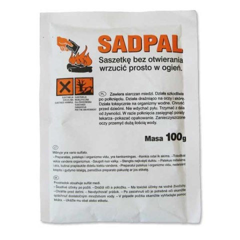 UN KATALIZATOR DO SPALANIA SADZY SADPAL 100G SASZETKA UN KATALIZATOR DO SPALANIA SADZY SADPAL 100G SASZETKA