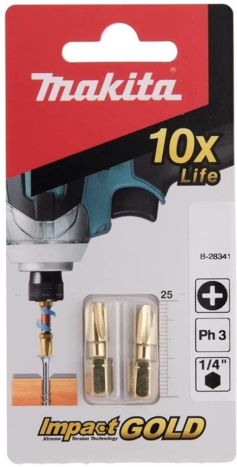 KOŃCÓWKA WKRĘT. UDAROWA PH3 - 25MM IG (2szt) MAKITA KOŃCÓWKA WKRĘT. UDAROWA PH3 - 25MM IG (2szt) MAKITA