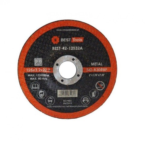 TARCZA FLEX 42 125x3,2x22,2 A30 RBF BEST TOOLS TARCZA FLEX 42 125x3,2x22,2 A30 RBF BEST TOOLS