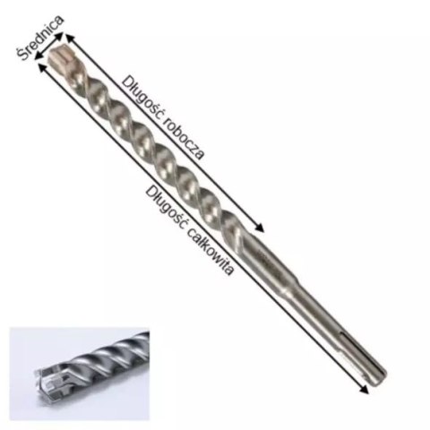 WIERTŁO SDS-plus 6x265mm NEMESIS 2 MAKITA WIERTŁO SDS-plus 6x265mm NEMESIS 2 MAKITA