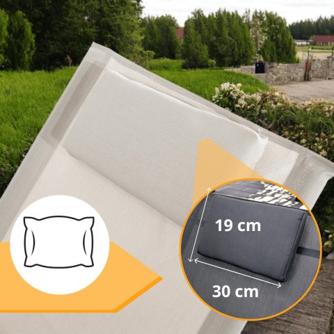 E-hurtownia Leżak OGRODOWY bujany DESIGNERSKI beżowy textilene 150 kg elegancki na lata E-hurtownia Leżak OGRODOWY bujany DESIGNERSKI beżowy textilene 150 kg elegancki na lata