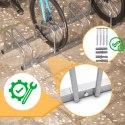E-hurtownia Stojak rowerowy na 5 rowerów uniwersalny opony 35-60mm ścienny podłogowy
