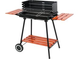 LUND GRILL WĘGLOWY Z PÓŁKAMI, RUSZT 53X33CM