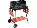 LUND GRILL WĘGLOWY Z PÓŁKAMI, RUSZT 53X33CM