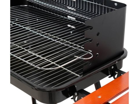 LUND GRILL WĘGLOWY Z PÓŁKAMI, RUSZT 53X33CM LUND GRILL WĘGLOWY Z PÓŁKAMI, RUSZT 53X33CM