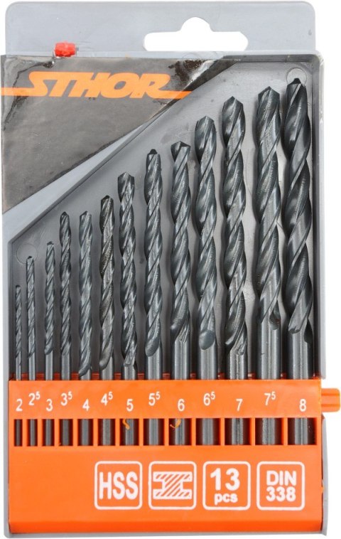 VOREL KOMPLET WIERTEŁ DO METALU 2.0-8.0MM 13SZT. VOREL KOMPLET WIERTEŁ DO METALU 2.0-8.0MM 13SZT.