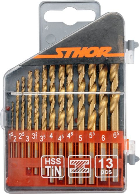 VOREL KOMPLET WIERTEŁ TYTANOWYCH DO METALU 1.5-6.5MM 13SZT. VOREL KOMPLET WIERTEŁ TYTANOWYCH DO METALU 1.5-6.5MM 13SZT.