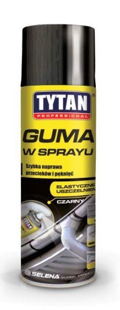 TYTAN TYTAN GUMA W SPRAYU 400 ML CZARNY