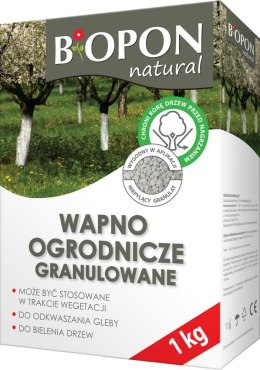 BIOPON WAPNO - OGRODNICZE DO BIELENIA I ODKWASZANIA GLEBY, 1 KG