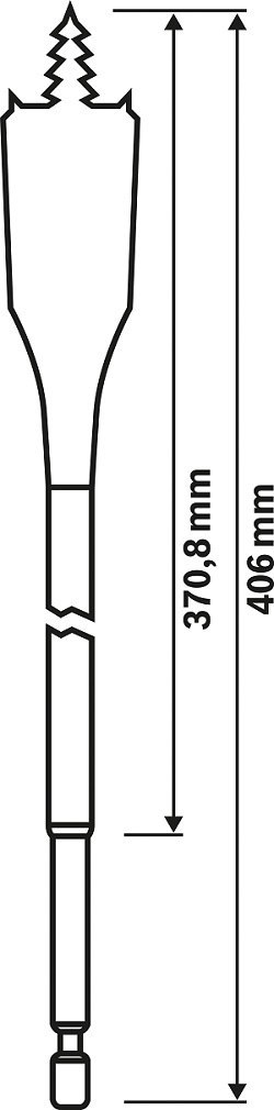 BOSCH WIERTŁO ŁOPATKOWE SELF CUT LONG 8*400MM BOSCH WIERTŁO ŁOPATKOWE SELF CUT LONG 8*400MM
