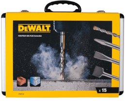 DEWALT ZESTAW WIERTEŁ I DŁUT SDS+ 15 CZ.