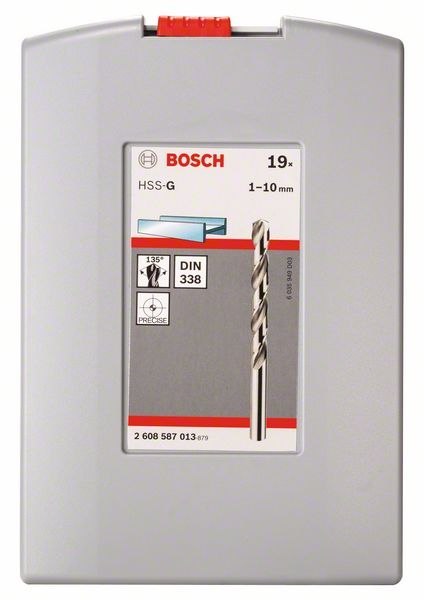 BOSCH KOMPLET WIERTEŁ DO METALU HSS-G ZESTAW 19 SZT BOSCH KOMPLET WIERTEŁ DO METALU HSS-G ZESTAW 19 SZT