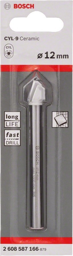 BOSCH WIERTŁO DO SZKŁA I CERAMIKI CYL-9 SOFTCERAMIC 12*90MM BOSCH WIERTŁO DO SZKŁA I CERAMIKI CYL-9 SOFTCERAMIC 12*90MM