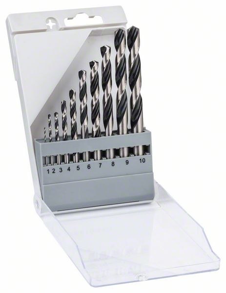 BOSCH ZESTAW WIERTEŁ 10 SZT. POINTTEQ DO METALU 1-10MM BOSCH ZESTAW WIERTEŁ 10 SZT. POINTTEQ DO METALU 1-10MM