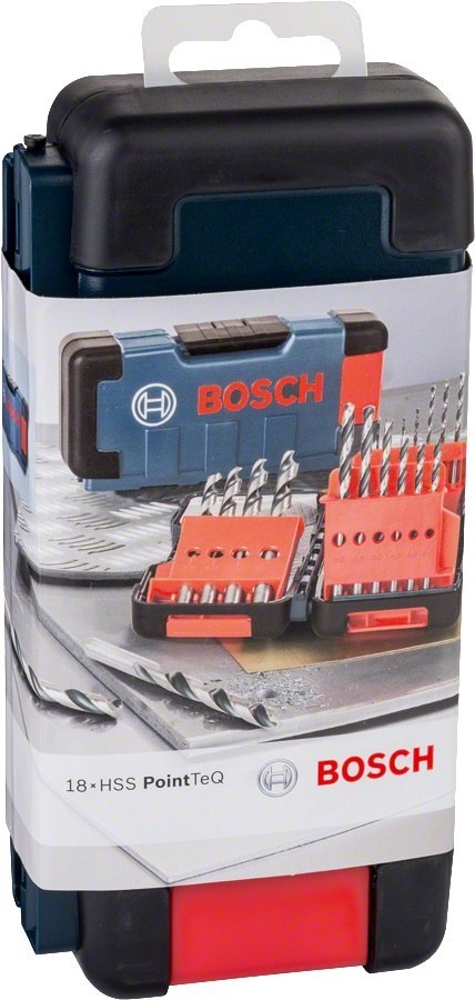 BOSCH ZESTAW WIERTEŁ 18 SZT. POINTTEQ DO METALU 1-10MM BOSCH ZESTAW WIERTEŁ 18 SZT. POINTTEQ DO METALU 1-10MM