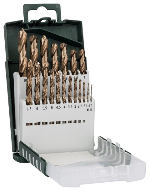 BOSCH ZESTAW WIERTEŁ 19 SZT. DO METALU HSS-CO DIN 338 1-10MM. BOSCH ZESTAW WIERTEŁ 19 SZT. DO METALU HSS-CO DIN 338 1-10MM.