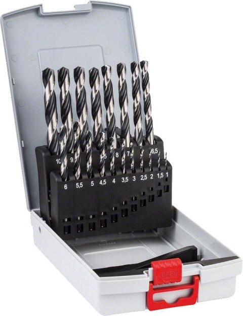 BOSCH ZESTAW WIERTEŁ 19 SZT. POINTTEQ DO METALU 1-10MM BOSCH ZESTAW WIERTEŁ 19 SZT. POINTTEQ DO METALU 1-10MM