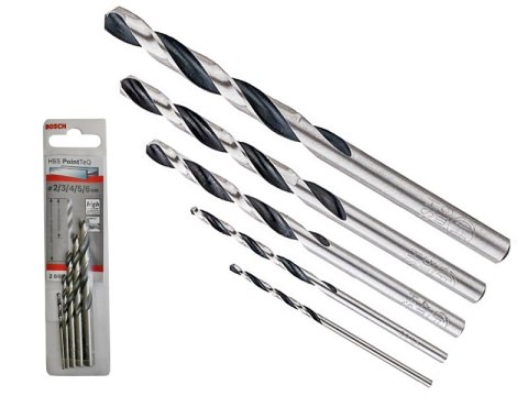 BOSCH ZESTAW WIERTEŁ 5 SZT. POINTTEQ DO METALU 2,3,4,5,6 BOSCH ZESTAW WIERTEŁ 5 SZT. POINTTEQ DO METALU 2,3,4,5,6