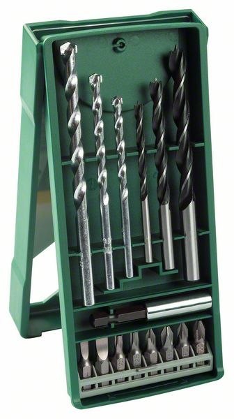 BOSCH ZESTAW WIERTEŁ DO DREWNA I BETONU + BITY 15 SZT. BOSCH ZESTAW WIERTEŁ DO DREWNA I BETONU + BITY 15 SZT.
