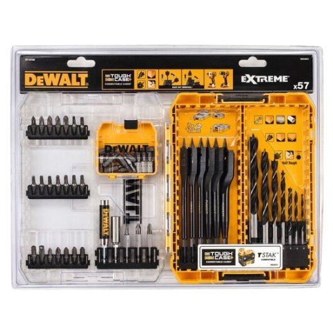 DEWALT ZESTAW WIERTEŁ I BITÓW DO DREWNA 57 EL DEWALT ZESTAW WIERTEŁ I BITÓW DO DREWNA 57 EL