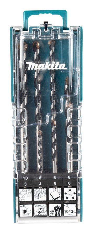 MAKITA ZESTAW WIERTEŁ UNIWESALNYCH HM/CT 8 SZT. MAKITA ZESTAW WIERTEŁ UNIWESALNYCH HM/CT 8 SZT.
