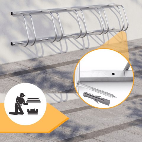 E-hurtownia Stojak rowerowy na 2 rowery uniwersalny opony 35-60mm ścienny podłogowy E-hurtownia Stojak rowerowy na 2 rowery uniwersalny opony 35-60mm ścienny podłogowy
