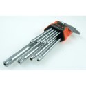 BEAST KLUCZE TORX Chrom-Vanadium zestaw 9szt.