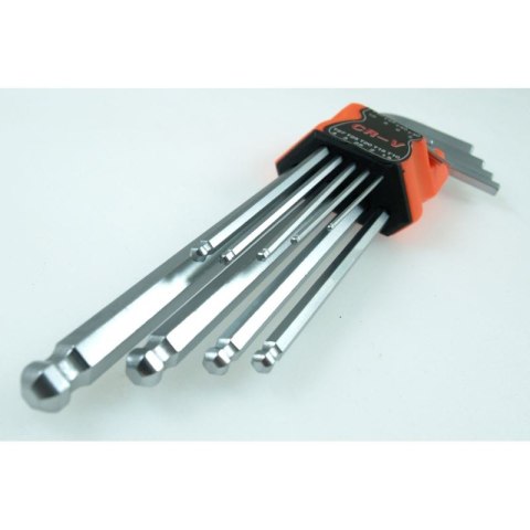 BEAST Klucze imbusowe z kulistymi końcówkami Chrome-Vanadium 9szt. BEAST Klucze imbusowe z kulistymi końcówkami Chrome-Vanadium 9szt.