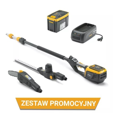Stiga Podkrzesywarka + sekator akumulatorowy na wysi臋gniku MT 500e zestaw Stiga Podkrzesywarka + sekator akumulatorowy na wysi臋gniku MT 500e zestaw