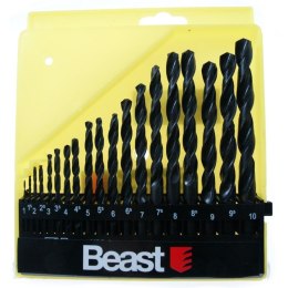 BEAST WIERTŁA DO METALU 1-10 mm 19 SZT.