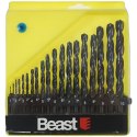 BEAST WIERTŁA DO METALU 1-10 mm HSS 19 SZT.