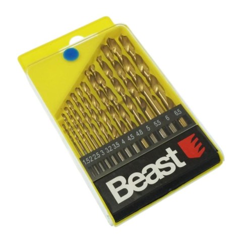 BEAST WIERTŁA DO METALU 1.5-6.5mm HSS 13szt BIAŁE BEAST WIERTŁA DO METALU 1.5-6.5mm HSS 13szt BIAŁE