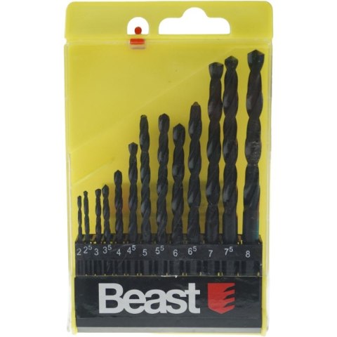 BEAST WIERTŁA DO METALU 2-8 mm HSS 13 SZT. BEAST WIERTŁA DO METALU 2-8 mm HSS 13 SZT.