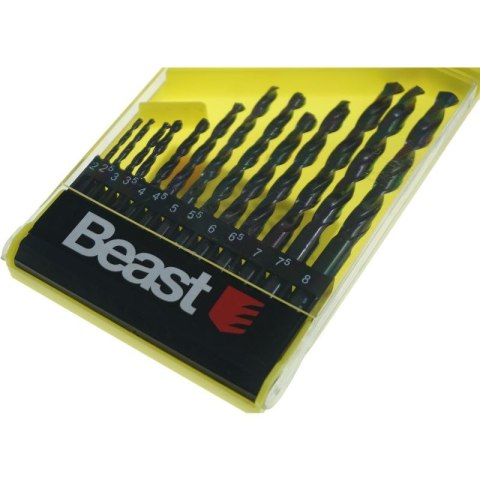 BEAST WIERTŁA DO METALU 2-8 mm HSS 13 SZT. BEAST WIERTŁA DO METALU 2-8 mm HSS 13 SZT.