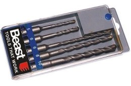 BEAST WIERTŁA SDS PLUS DO BETONU 5-6-8-10, 2x110 + 3x160 mm, 5 SZT