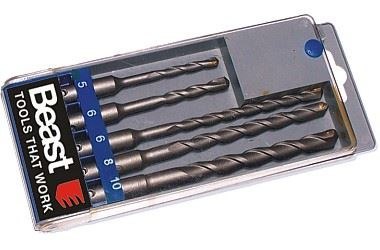 BEAST WIERTŁA SDS PLUS DO BETONU 5-6-8-10, 2x110 + 3x160 mm, 5 SZT BEAST WIERTŁA SDS PLUS DO BETONU 5-6-8-10, 2x110 + 3x160 mm, 5 SZT