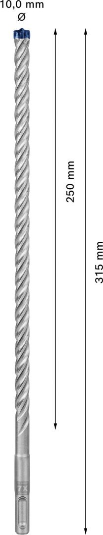 BOSCH WIERTŁO DO MŁOTKÓW SDS+ 7X EXPERT 10*250/315MM BOSCH WIERTŁO DO MŁOTKÓW SDS+ 7X EXPERT 10*250/315MM