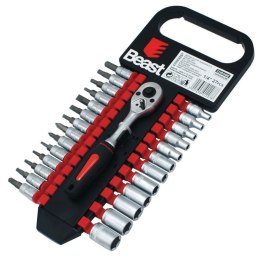BEAST ZESTAW KLUCZY NASADOWYCH 4-13mm 1/4'' CV 27 EL
