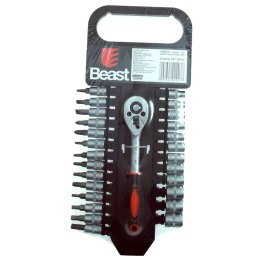 BEAST ZESTAW KLUCZY NASADOWYCH 4-13mm 1/4'' CV 27 EL