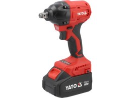 YATO KLUCZ UDAROWY BEZSZCZOTKOWY 18V 1/2'' 350NM 2*4AH