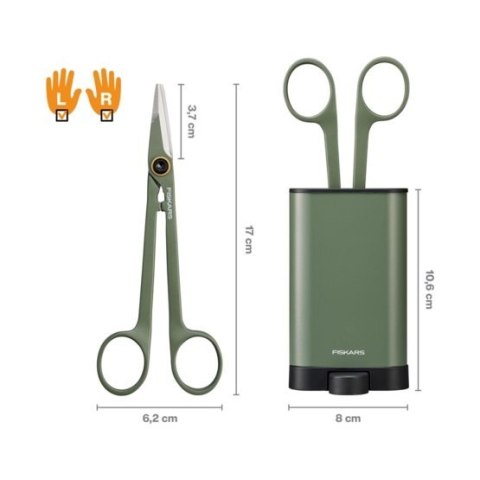 FISKARS PLANT CARE PRECYZYJNE NOŻYCZKI DO ROŚLIN Z POJEMNIKIEM FISKARS PLANT CARE PRECYZYJNE NOŻYCZKI DO ROŚLIN Z POJEMNIKIEM