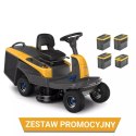 Stiga Zestaw promocyjny Traktor akumulatorowy Swift 372e 3x7,5 Ah + 1x5 Ah + pojedyncza ładowarka