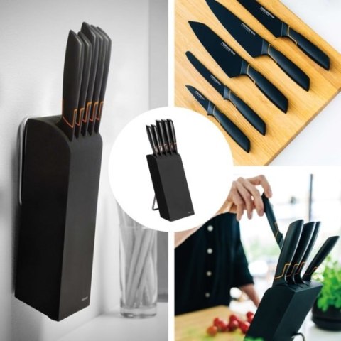 FISKARS ZESTAW 5 NOŻY W BLOKU 2 FISKARS ZESTAW 5 NOŻY W BLOKU 2