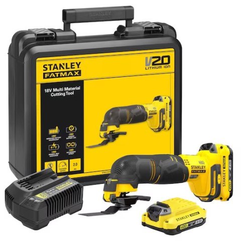 STANLEY AKUMULATOROWE URZĄDZENIE WIELOFUNKCYJNE 18V V20 2*2.0AH STANLEY AKUMULATOROWE URZĄDZENIE WIELOFUNKCYJNE 18V V20 2*2.0AH